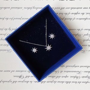Swarovski star earring necklace set